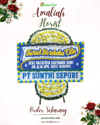 Papan Bunga Duka di Biawu